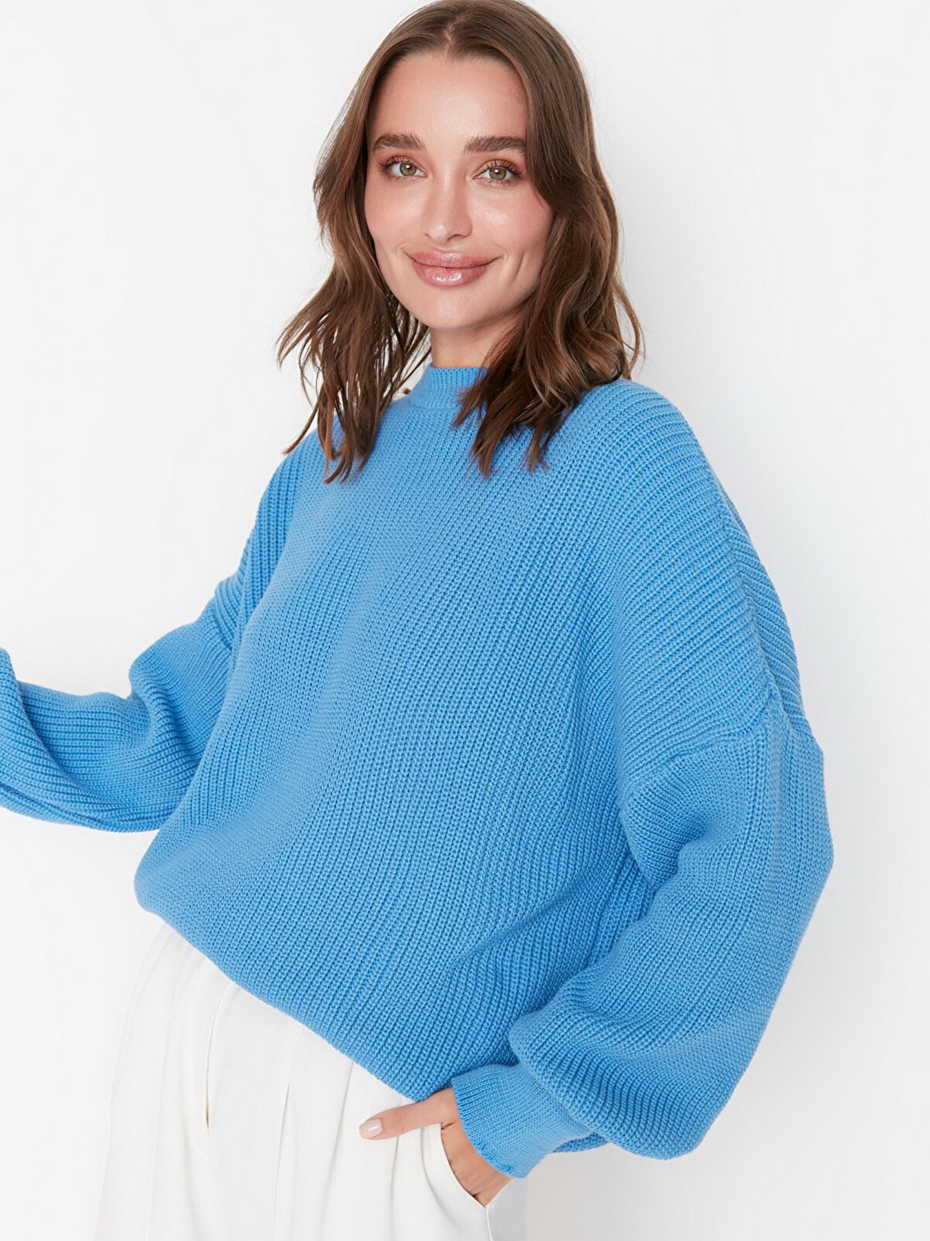 Джемпер Trendyol модель TWOAW23KZ01448/Mavi Фото