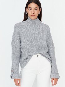 Водолазка Trendyol модель TWOAW23KZ01390/Gri Фото