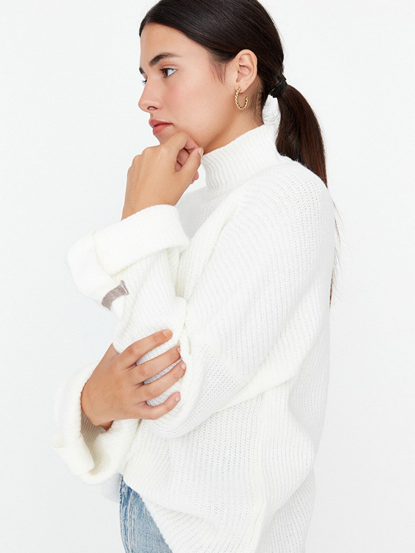 Водолазка Trendyol модель TWOAW23KZ01390/Ekru Фото