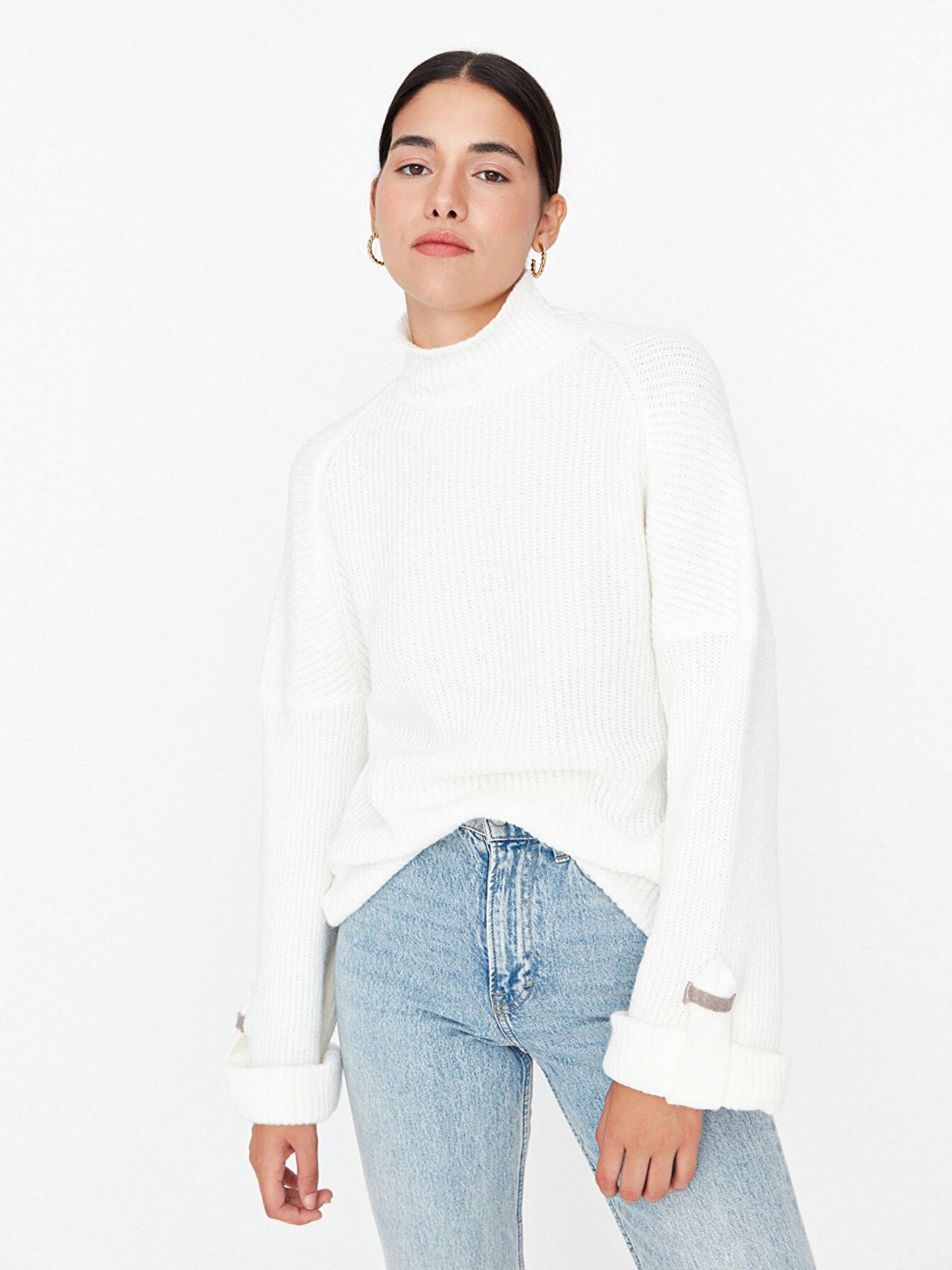 Гольф Trendyol модель TWOAW23KZ01390/Ekru Фото