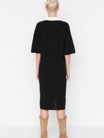 Платье миди Trendyol модель TWOAW23KZ00932/Siyah Фото