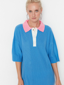 Платье миди Trendyol модель TWOAW23KZ00932/Mavi Фото