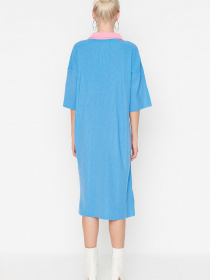 Сукня міді Trendyol модель TWOAW23KZ00932/Mavi Фото