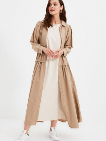 Платье макси Trendyol модель TCTAW22UK0110/Siyah-Ten Фото