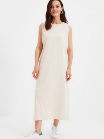 Платье макси Trendyol модель TCTAW22UK0110/Siyah-Ten Фото