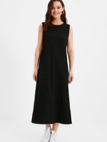 Сукня максі Trendyol модель TCTAW22UK0110/Siyah-Ten Фото