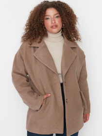Пальто Trendyol модель TBBAW23KB00007/Vizon Фото