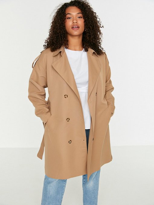 Тренч Trendyol модель TBBAW23BM00001/Camel Фото
