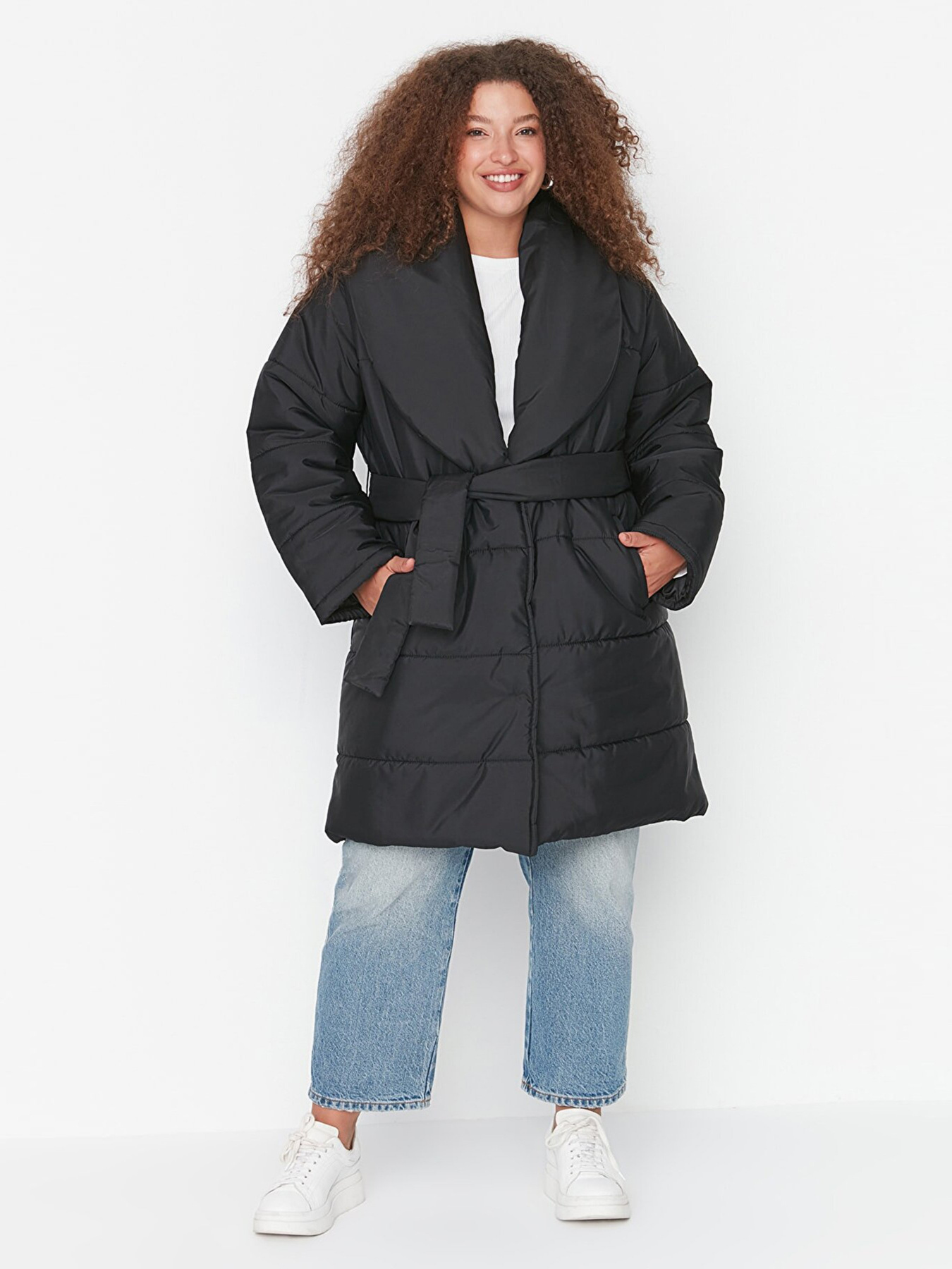 Пальто Trendyol модель TBBAW23AW00000/Siyah Пальто Trendyol модель TBBAW23AW00000/Siyah Фото