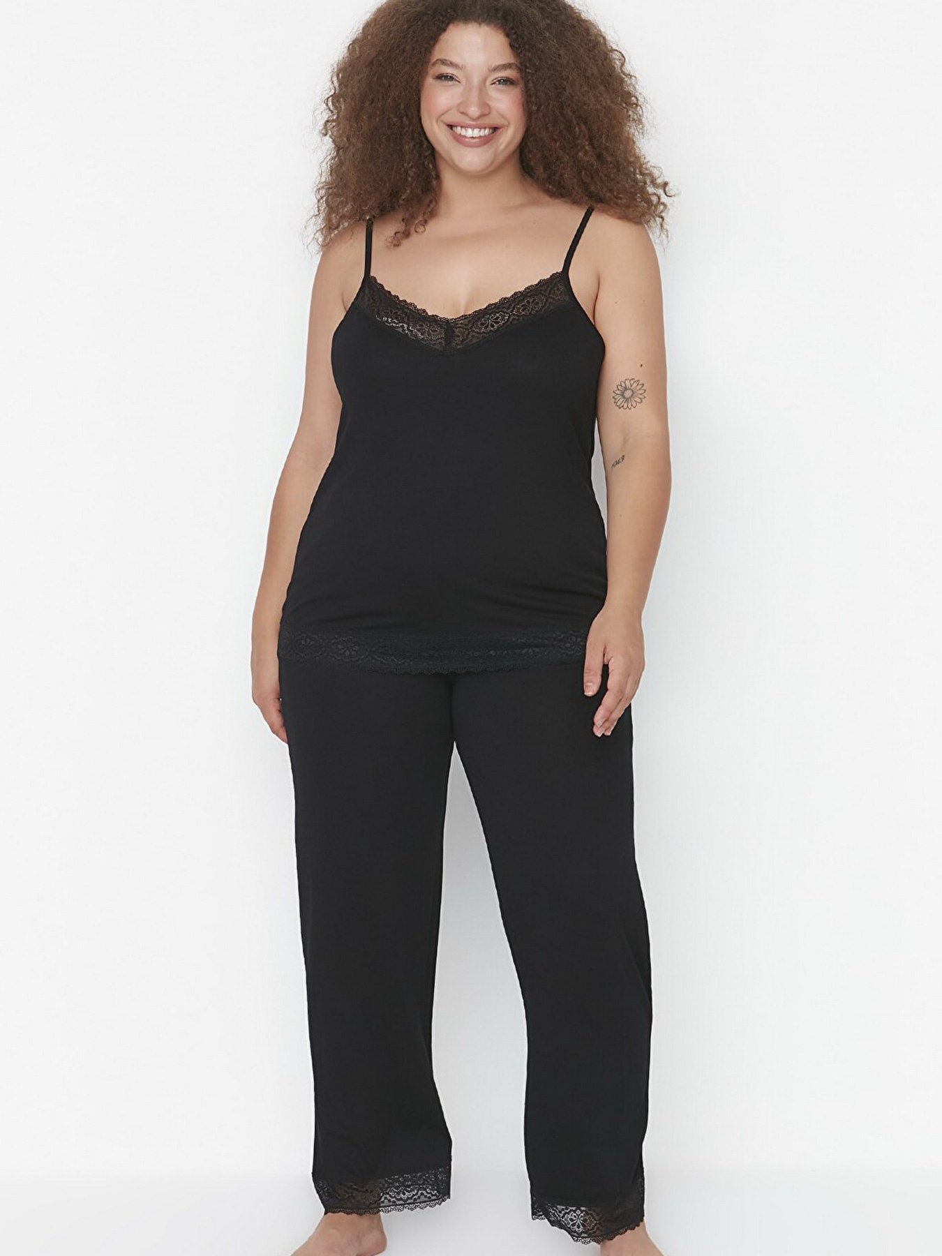 Пижама Trendyol модель TBBAW23AI00038/Siyah Фото