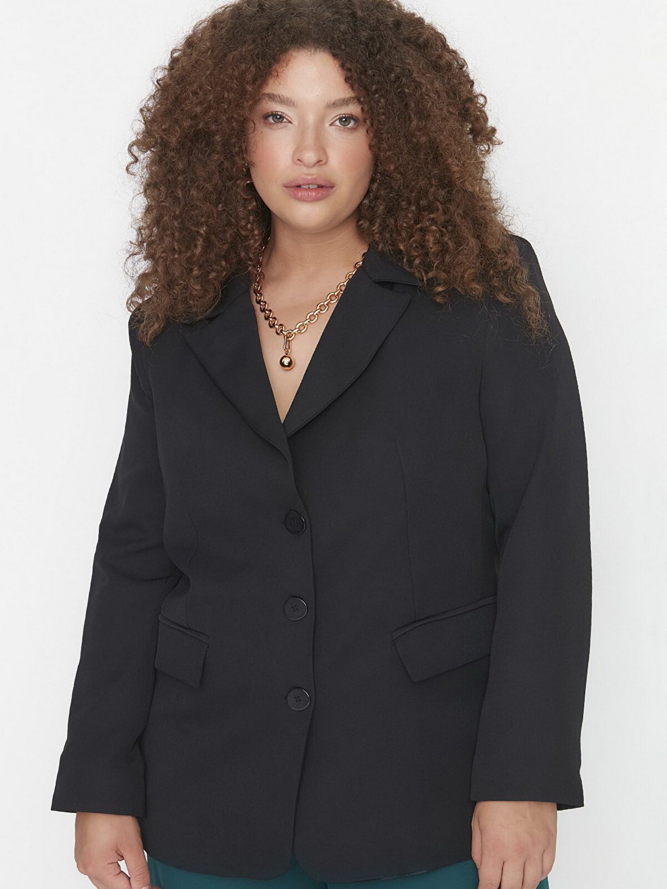 Піджак Trendyol модель TBBAW23AG00001/Siyah Фото