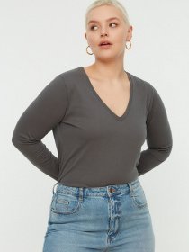 Лонгслив Trendyol модель TBBSS22TS0729/Antrasit Фото