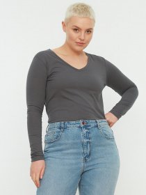 Лонгслів Trendyol модель TBBSS22TS0729/Antrasit Фото