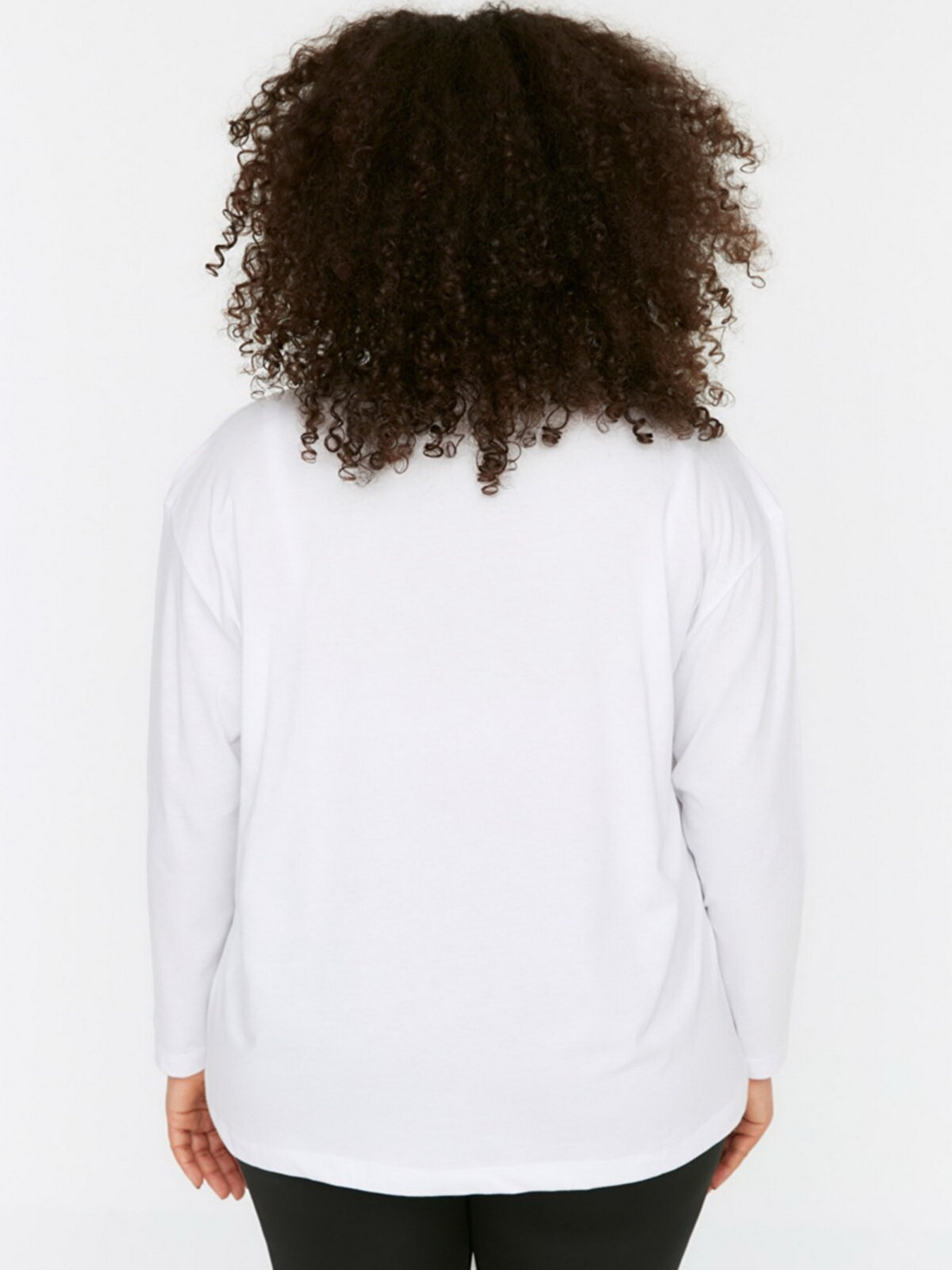 Лонгслив Trendyol модель TBBSS22TS1496/Ekru Фото