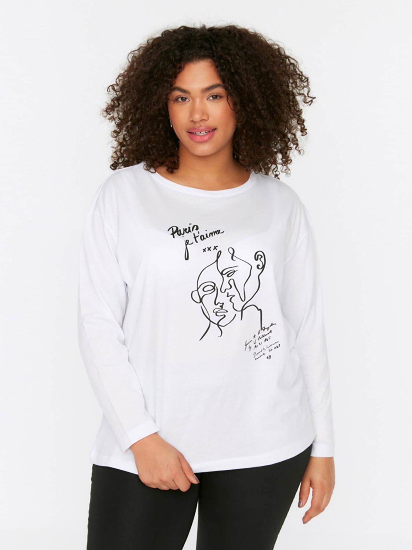 Лонгслив Trendyol модель TBBSS22TS1496/Ekru Фото