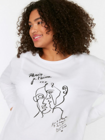 Лонгслив Trendyol модель TBBSS22TS1496/Ekru Фото