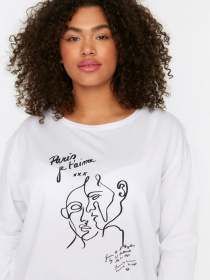 Лонгслів Trendyol модель TBBSS22TS1496/Ekru Фото