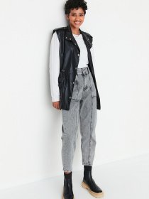 Джинси мом Trendyol модель TCTAW22JE0338/Antrasit Фото