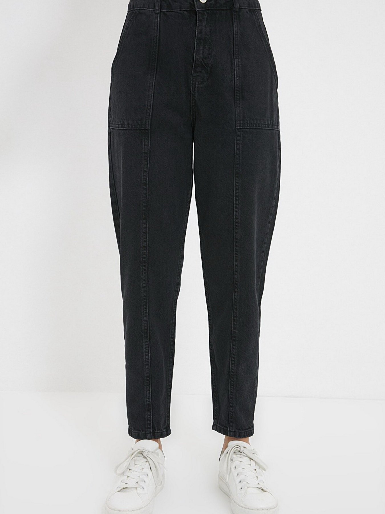 Джинси мом Trendyol модель TCTAW22JE0338/Gri Фото