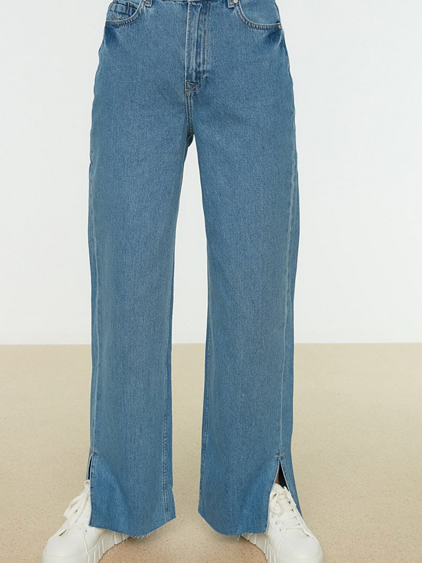 Широкие джинсы Trendyol модель TCTAW22JE0340/Acik Mavi Фото