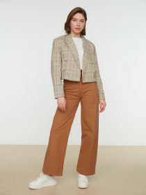 Широкі джинси Trendyol модель TCTAW22JE1133/Kahverengi Фото