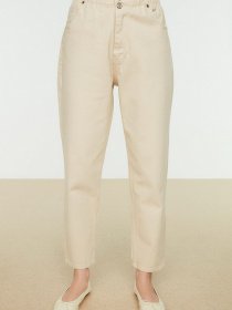 Джинси мом Trendyol модель TCTSS21JE0603/Ekru Фото