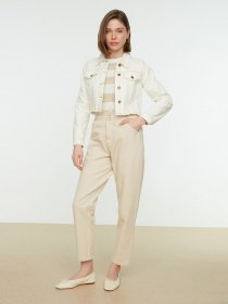 Джинси мом Trendyol модель TCTSS21JE0603/Ekru Фото