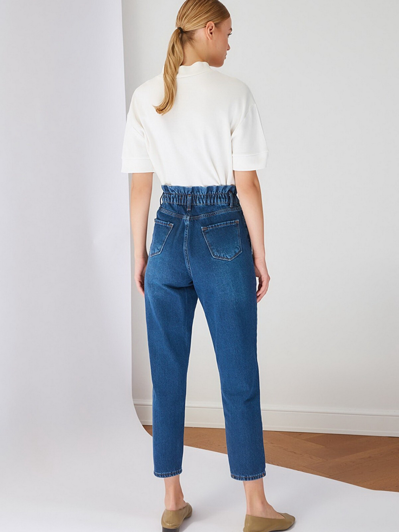 Бойфренди Trendyol модель TCTSS21JE0603/Mavi Фото