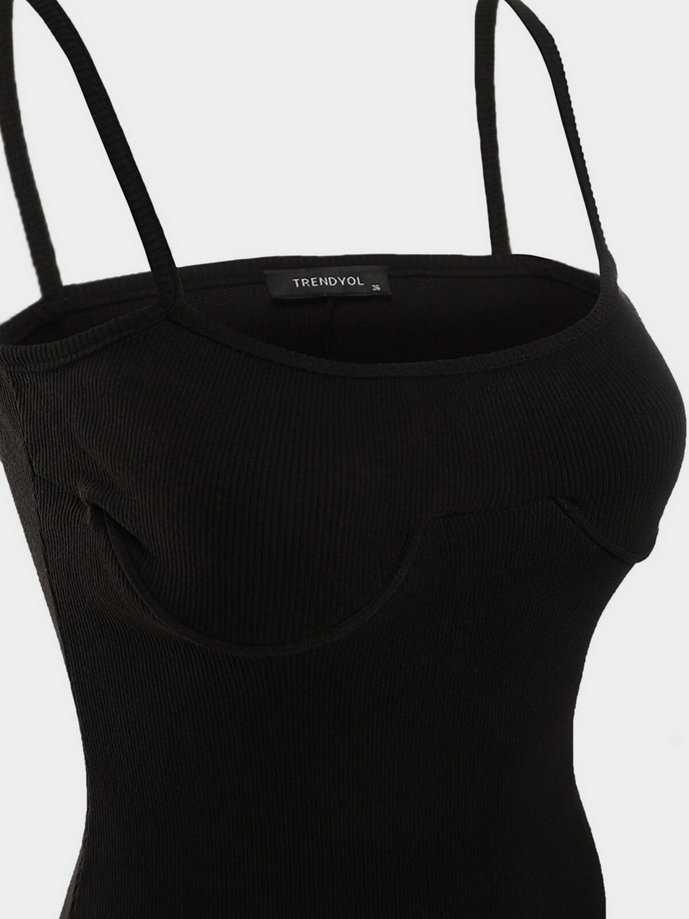 Сукня міді Trendyol модель TPRSS22EL0456/Siyah Фото