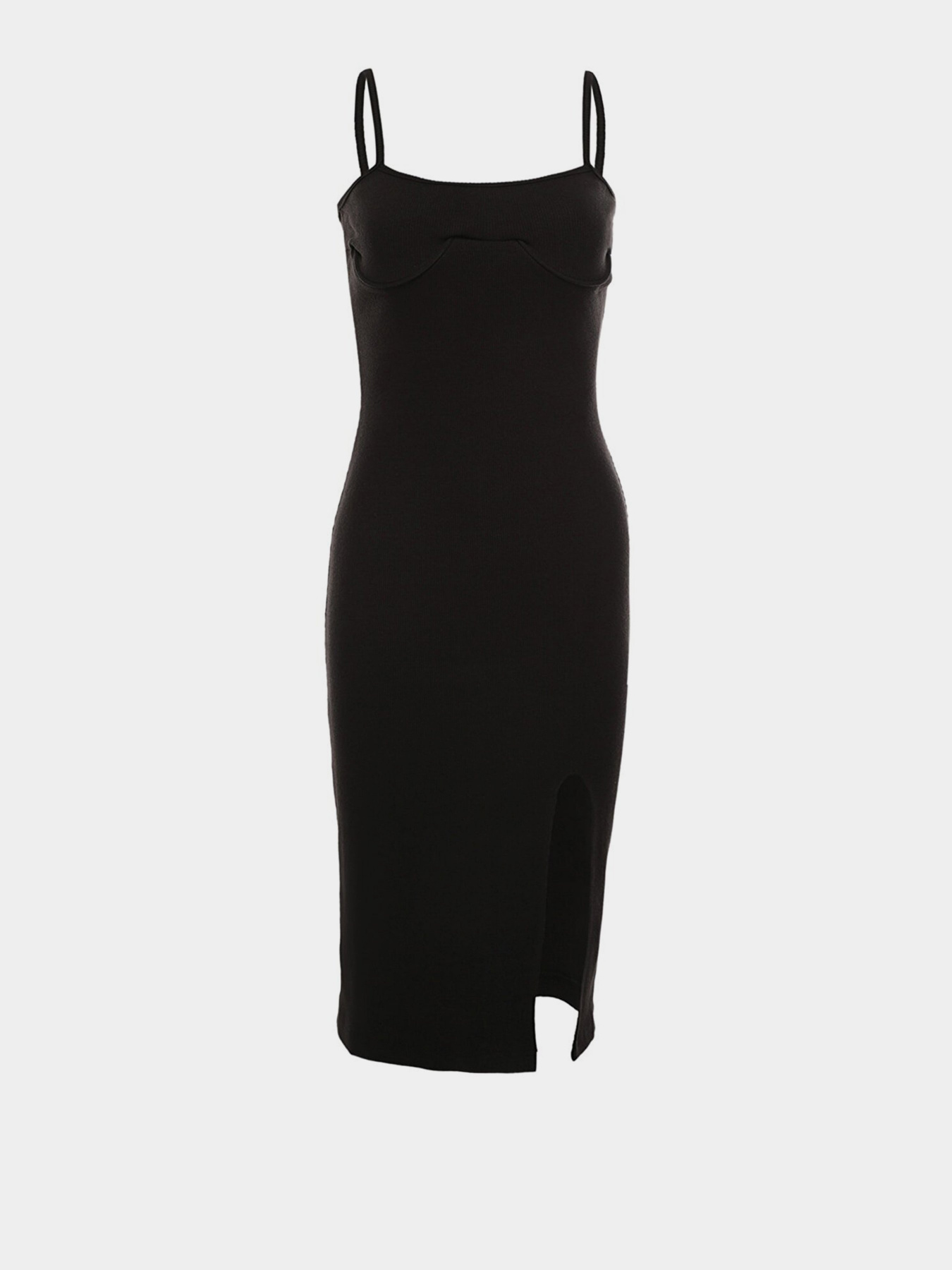 Сукня міді Trendyol модель TPRSS22EL0456/Siyah Фото