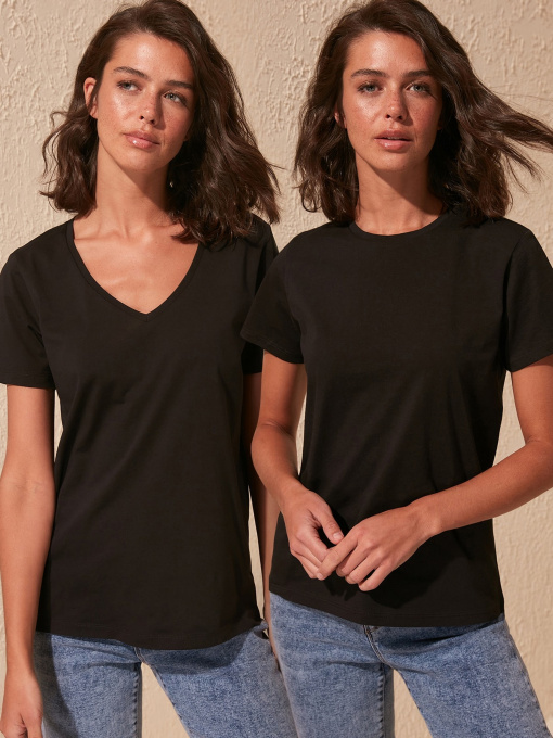 Набір футболок Trendyol модель TWOSS20TS0143/Siyah Фото