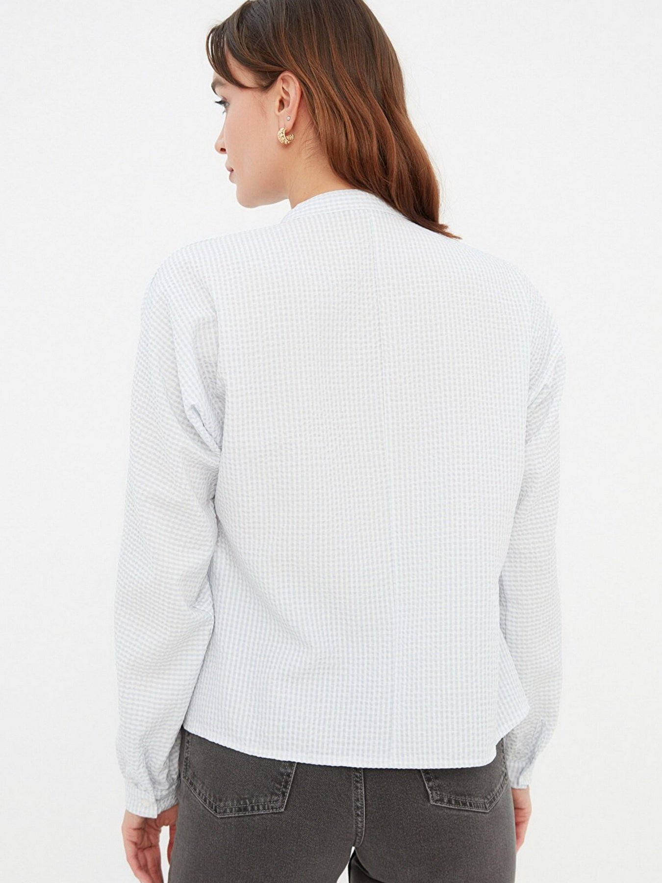 Блуза Trendyol модель TWOAW21GO0114/Gri Фото