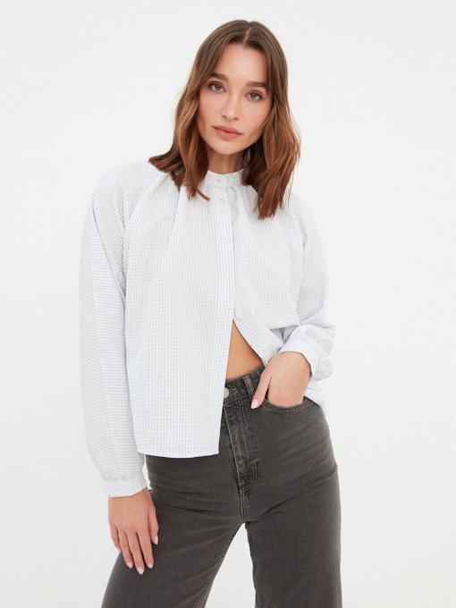 Блуза Trendyol модель TWOAW21GO0114/Gri Фото