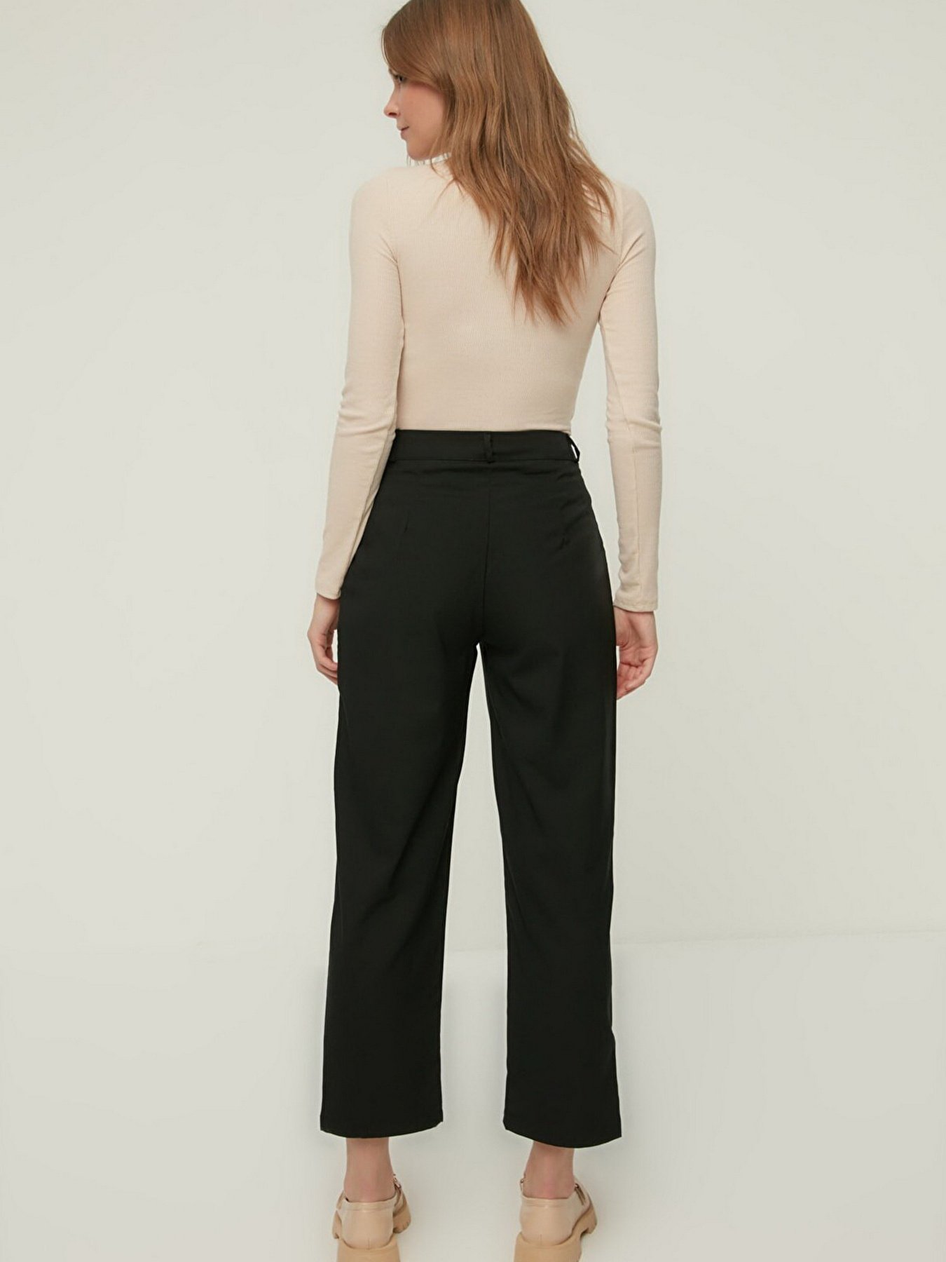 Штани класичні Trendyol модель TWOAW22PL0750/Siyah Фото