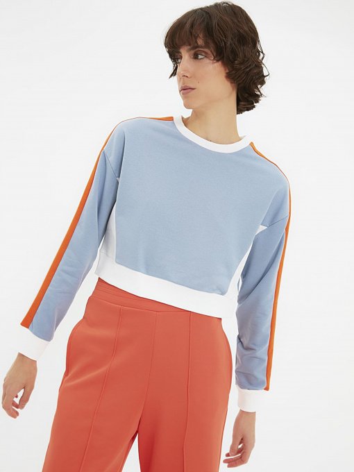 Світшот Trendyol модель TWOAW22SW1913/Mavi Фото