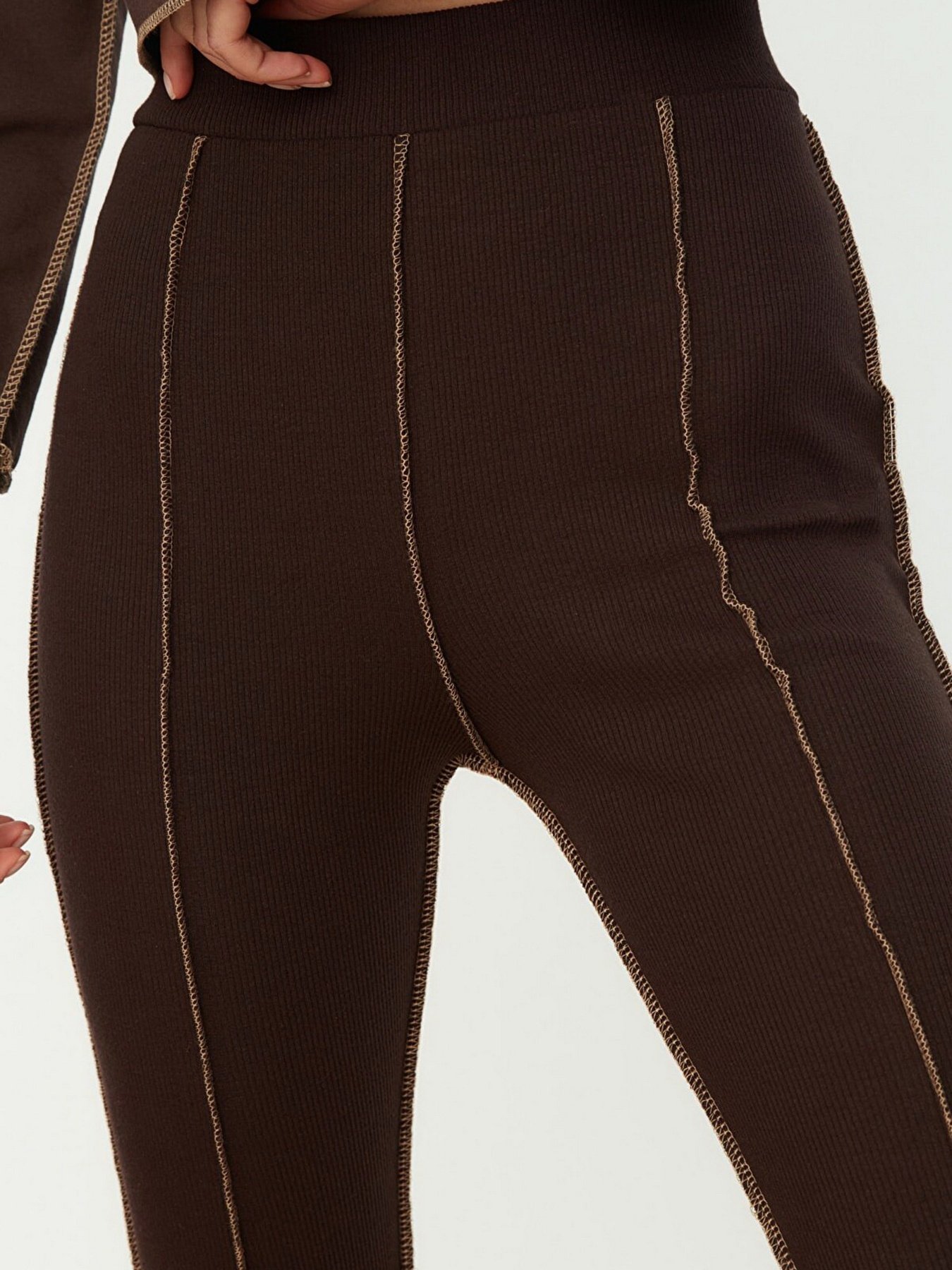 Леггинсы Trendyol модель TWOAW22TA0092/Kahverengi Фото