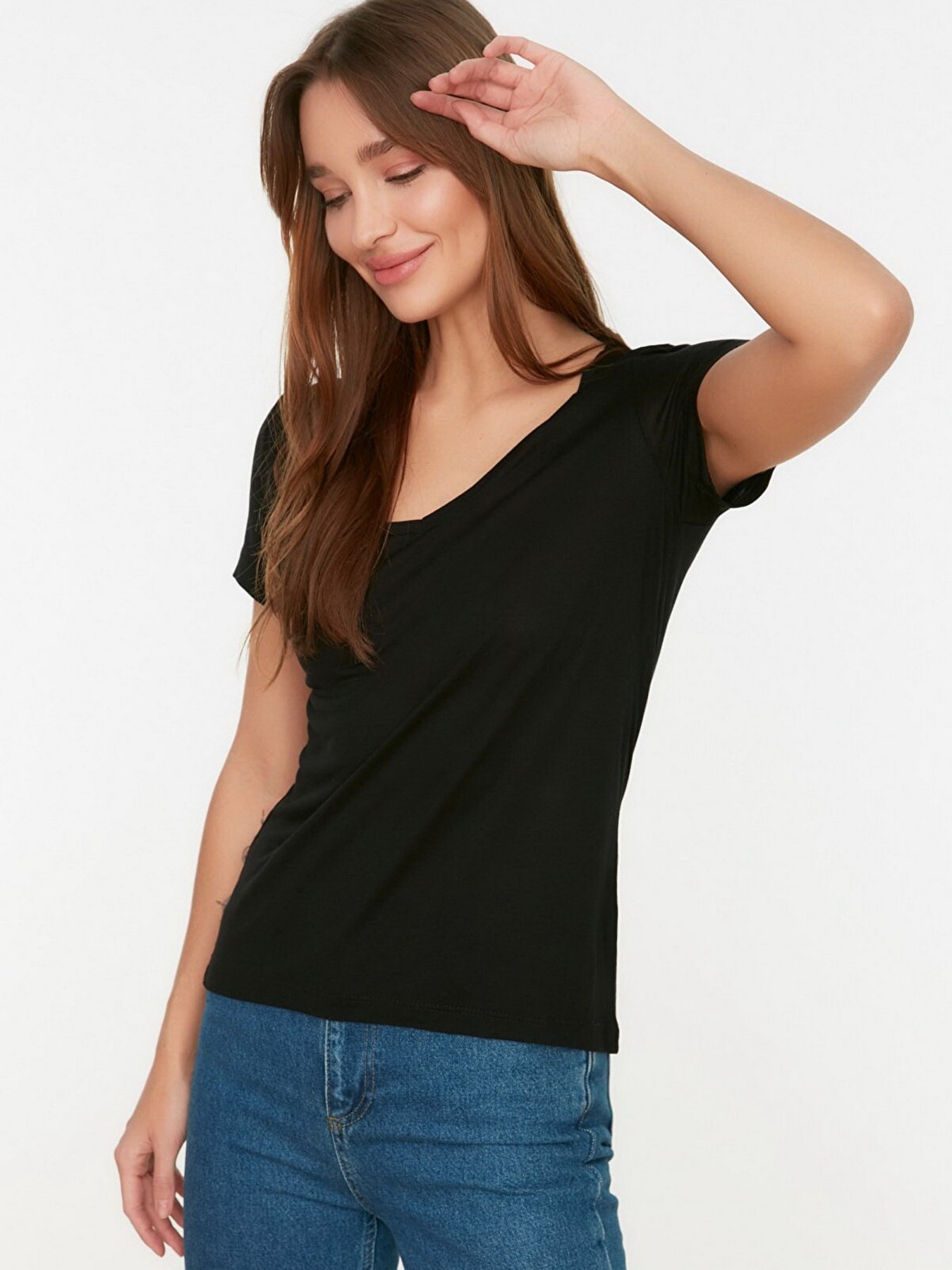 Футболка Trendyol модель TWOSS20TS0131/Siyah Фото