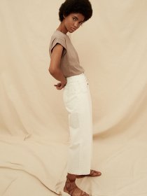 Широкі джинси Trendyol модель TWOSS21JE0298/Ekru Фото