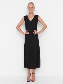 Сукня міді Trendyol модель TWOSS22EL00528/Siyah Фото