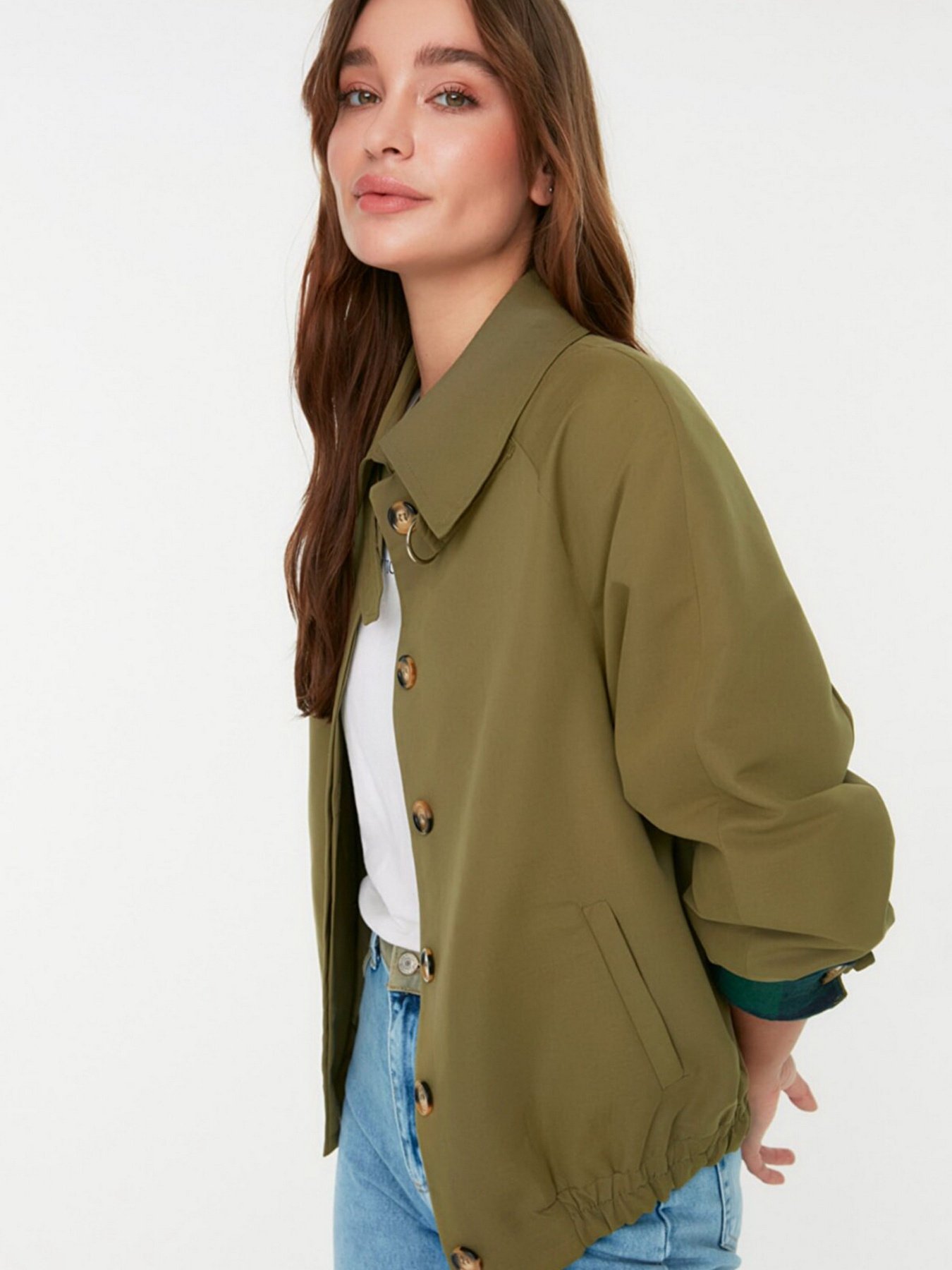Вітровка Trendyol модель TWOSS22MO0080/Haki Фото