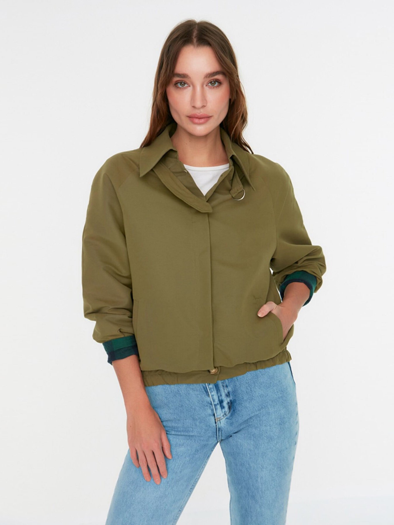 Вітровка Trendyol модель TWOSS22MO0080/Haki Фото