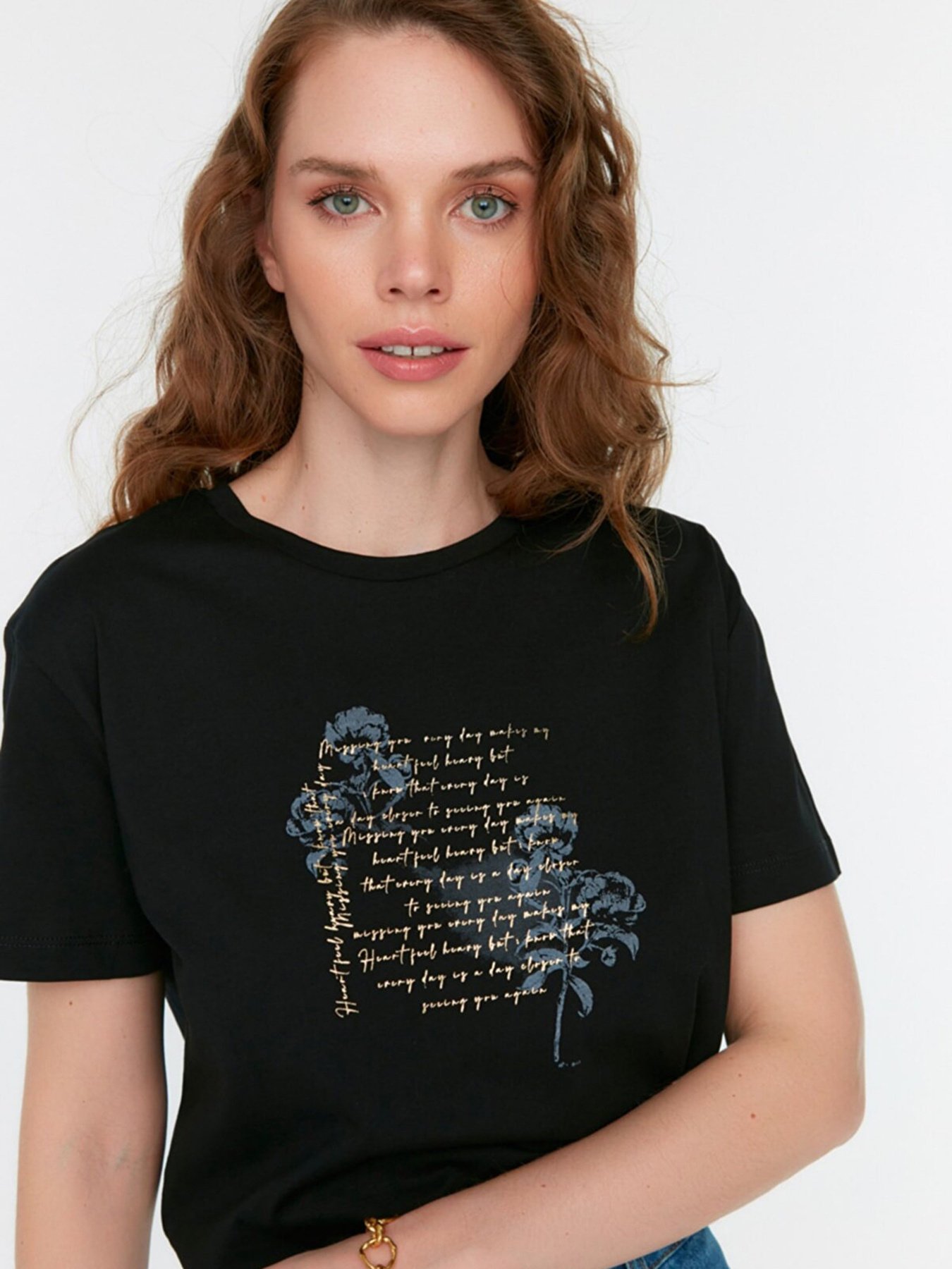 Футболка Trendyol модель TWOSS22TS00109/Siyah Фото