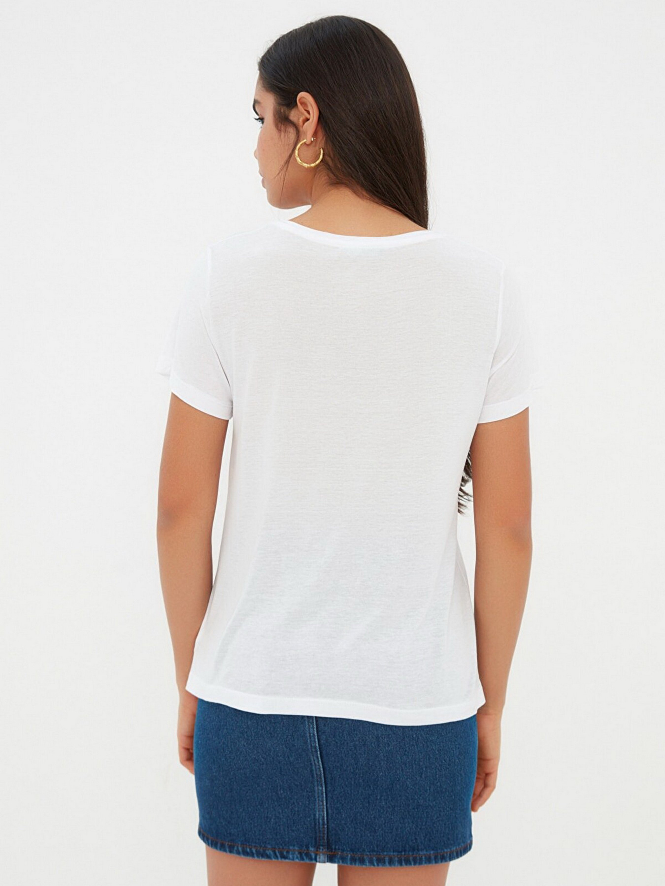 Футболка Trendyol модель TWOSS22TS00123/Beyaz Фото