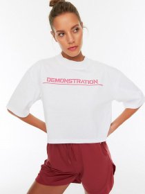 Футболка Trendyol модель TWOSS22TS00131/Beyaz Фото