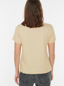Футболка Trendyol модель TWOSS22TS00141/Bej Фото