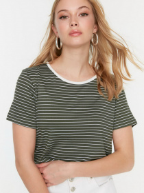 Футболка Trendyol модель TWOSS22TS00146/Haki Фото