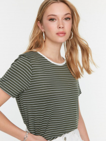 Футболка Trendyol модель TWOSS22TS00146/Haki Фото