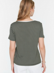 Футболка Trendyol модель TWOSS22TS00146/Haki Футболка Trendyol модель TWOSS22TS00146/Haki Фото