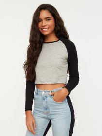 Футболка Trendyol модель TWOSS22TS0371/Gri Фото