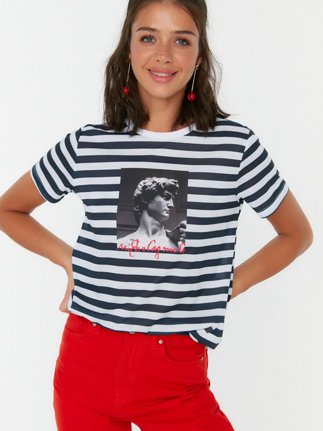 Футболка Trendyol модель TWOSS22TS0525/Siyah Фото